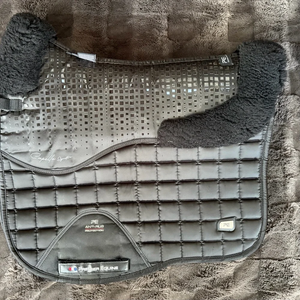 Premier Equine Capella Signature Dressage saddle pad Black comes w/original bag - Picture 14 of 14